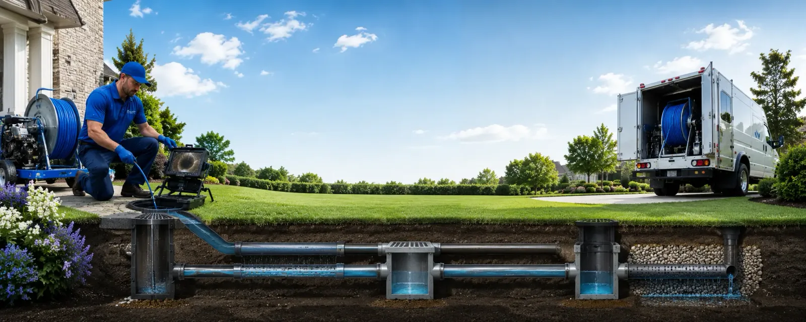 Outdoor drain cleaning information for Rio Frio, TX